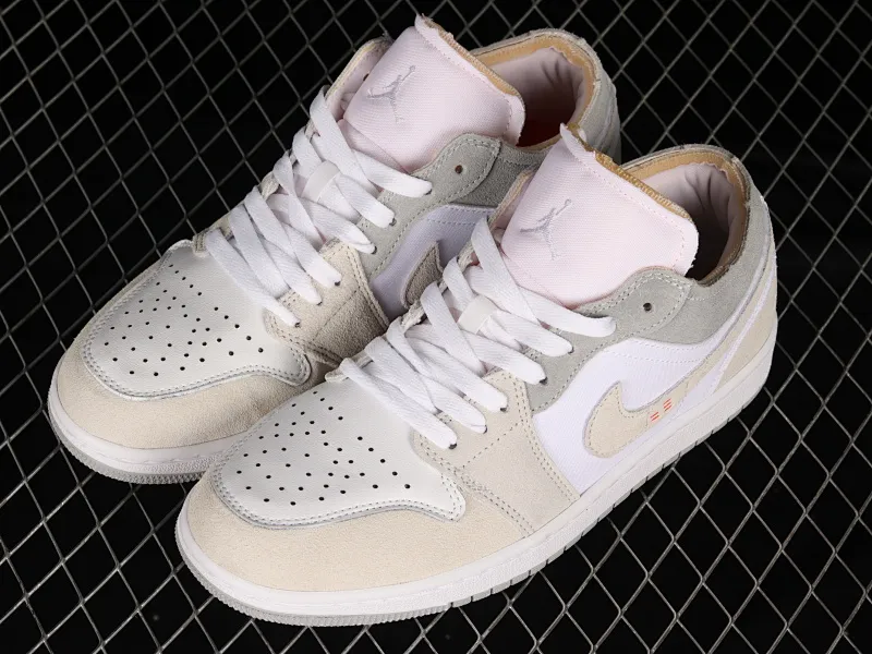 All categories Air Jordan Jordan series basketball shoes Air Jordan 1 Low Z version Air Jordan 1 Low "White and Phantom" AJ1 Joe 1 rice white retro culture and leisure sports sneakers DN1635-100